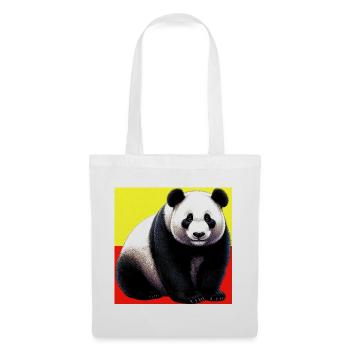 Panda - Stoffbeutel - Weiß - Vorne
