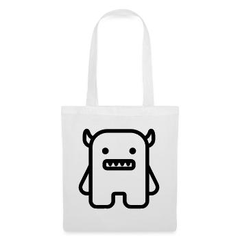 monstre - Sac en tissu - blanc - Devant