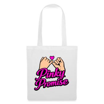 Pinky Promise Heart Promise Word of Honor Shirt - Tote Bag - white - Front
