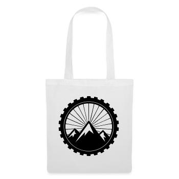 Logo du pneu VTT Gravel Bike Mountains - Sac en tissu - blanc - Devant