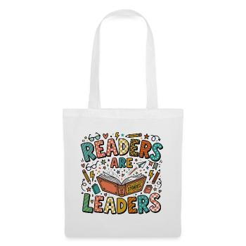 Reading & Education – Readers are Leaders - Tote Bag - white - Front