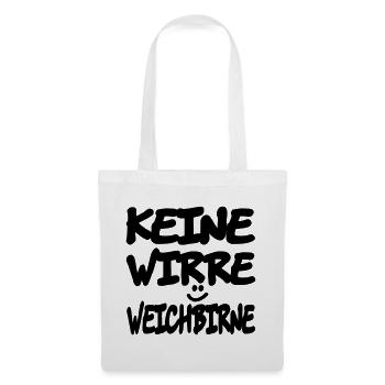 keine_wirre_weichbirne - Tote Bag - white - Front