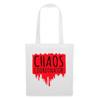 Chaos Coordinator Lustig Titel Eltern Lehrer Logo - Stoffbeutel - Weiß - Vorne