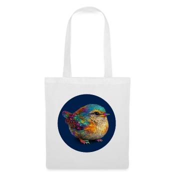 Colorful rainbow bird - Tote Bag - white - Front
