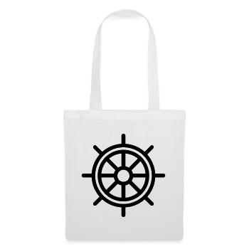 Rudder Nautical Boat - Tote Bag - white - Front