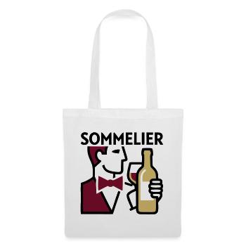 Sommelier Weinprobe Wappen - Stoffbeutel - Weiß - Vorne