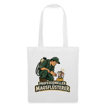 Mausflüsterer - Stoffbeutel - Weiß - Vorne