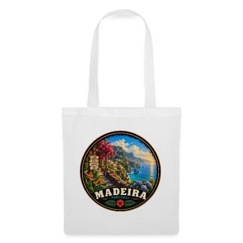 Madeira Portugal Insel Urlaub Vintage - Stoffbeutel - Weiß - Vorne
