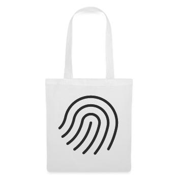 Fingerabdruck-Authentifizierungszeilen-Symbol - Stoffbeutel - Weiß - Vorne