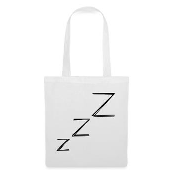 Zzz handgezeichnet - Stoffbeutel - Weiß - Vorne
