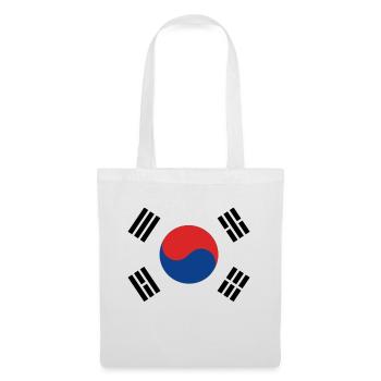 Südkorea - Stoffbeutel - Weiß - Vorne