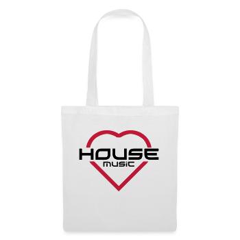House Music - Sac en tissu - blanc - Devant