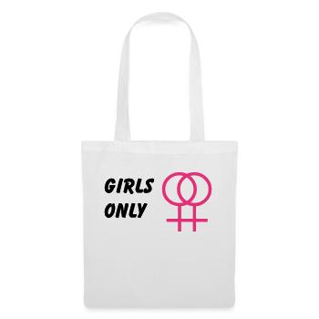 Girls only, lesbian - Tote Bag - white - Front