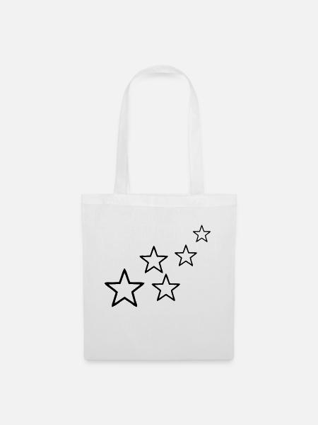 stars - Stoffbeutel - Weiß