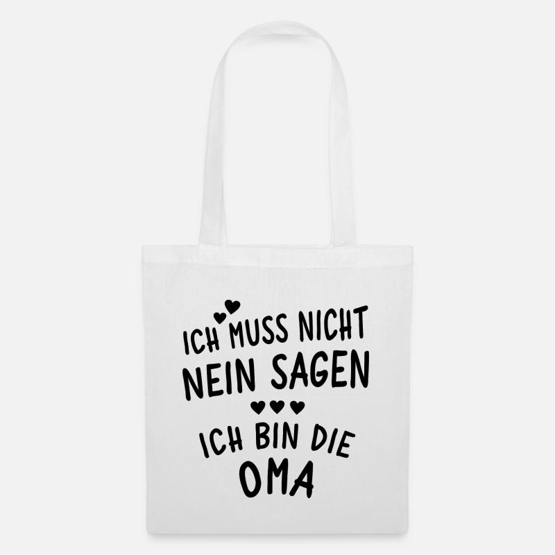 Ich bin die Oma - Stoffbeutel - Weiß