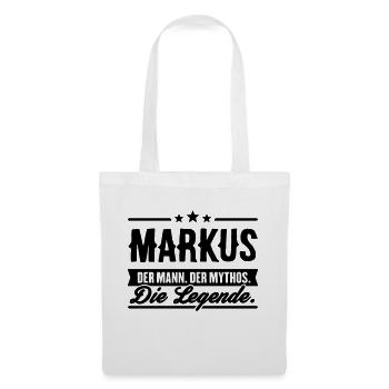 Man Myth Legend Markus - Tote Bag - white - Front