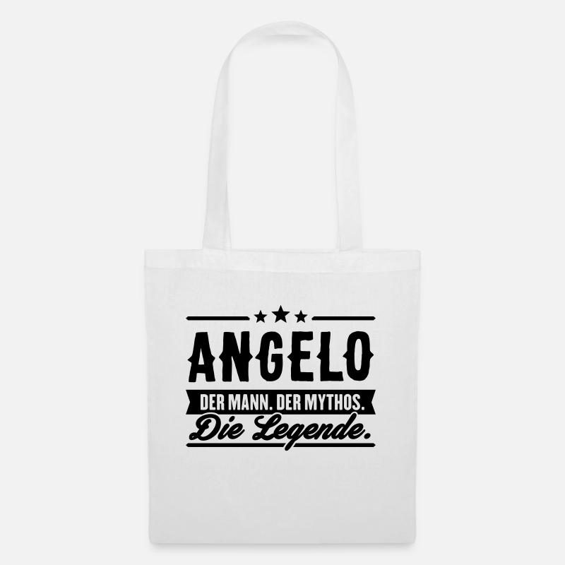 Mann Mythos Legende Angelo - Stoffbeutel - Weiß