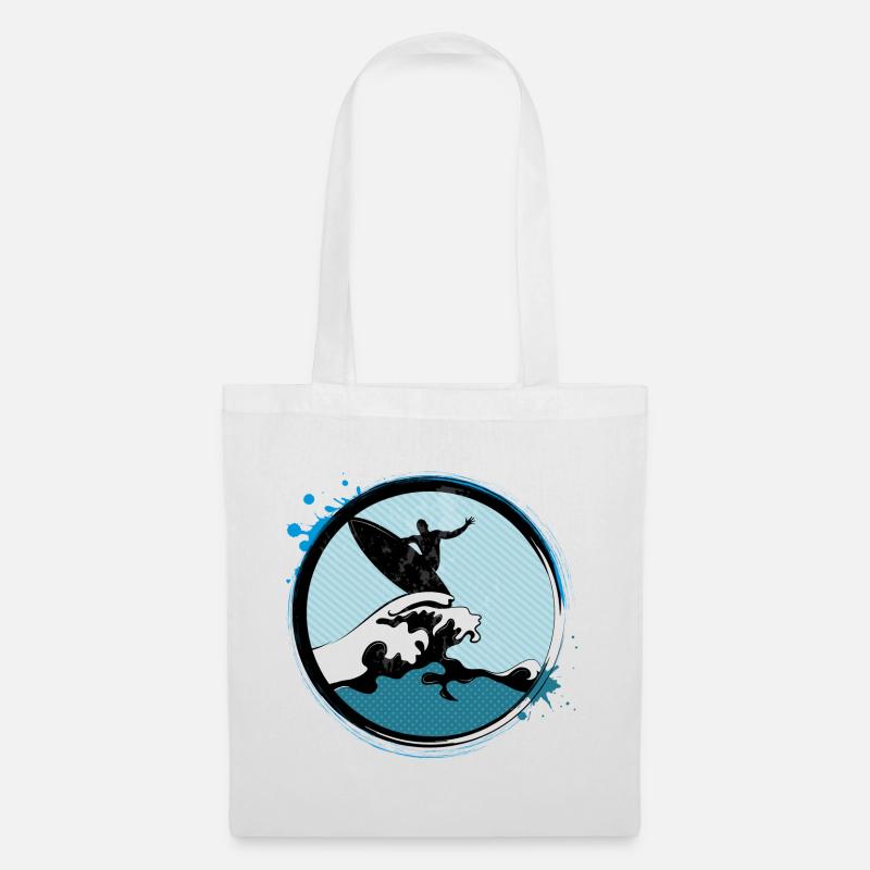Surfer Patch - Tote Bag - white