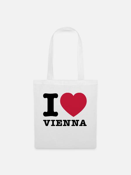 I Love Vienna 2 - Stoffbeutel - Weiß