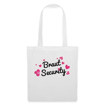 Braut Security - Stoffbeutel - Weiß - Vorne