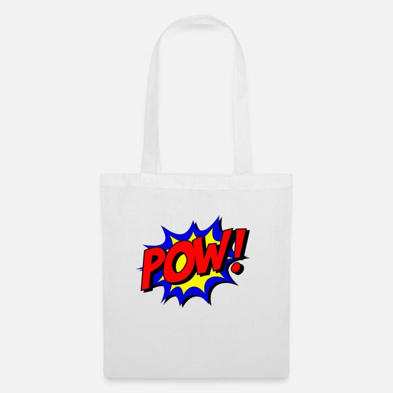 POW! - Stoffbeutel - Weiß