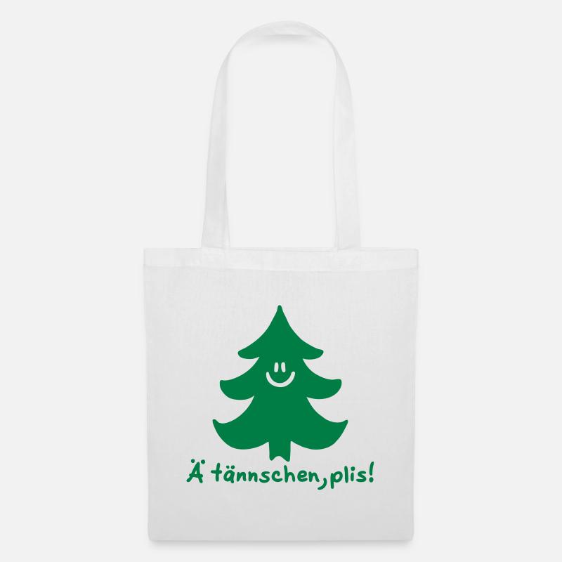 Ä tännschen, plis - Tannenbaum - Attention, please - Stoffbeutel - Weiß