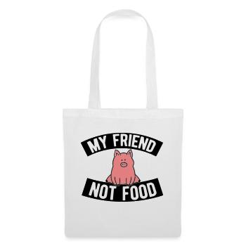 Vegan we are friends no food - Tote Bag - white - Front