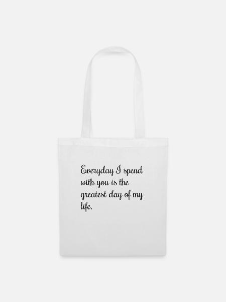 love quotes de - Stoffbeutel - Weiß