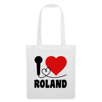 I Love Roland - Stoffbeutel - Weiß - Vorne