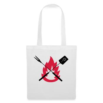 bbq cook tools fire on BBQ best gift idea - Tote Bag - white - Front
