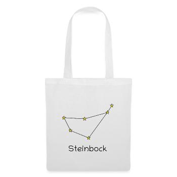 Sternzeichen Steinbock - Stoffbeutel - Weiß - Vorne