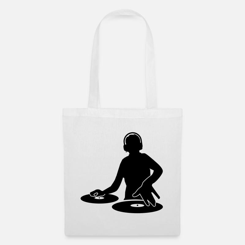DJ - Stoffbeutel - Weiß