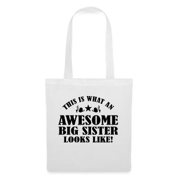 Awesome Big Sister Looks Like - Tote Bag - white - Front