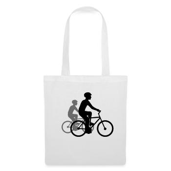 3 friends team sport crew race race cyclists - Tote Bag - white - Front