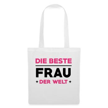 Liebe / Braut / Bräutigam / Frau / Ehe / Love - Stoffbeutel - Weiß - Vorne
