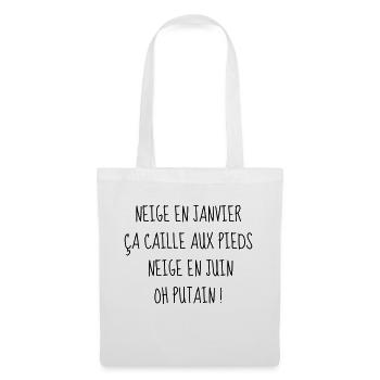 Humour - Drôle - Blague - Rire - Fun - Cool - Sac en tissu - blanc - Devant
