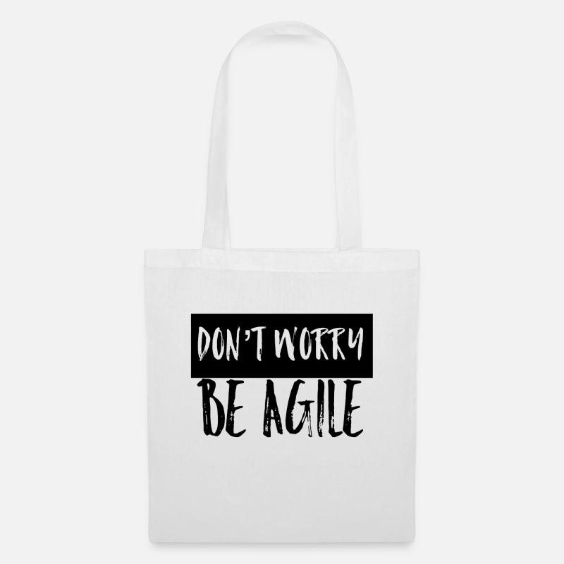 Don’t worry be agile - Stoffbeutel - Weiß
