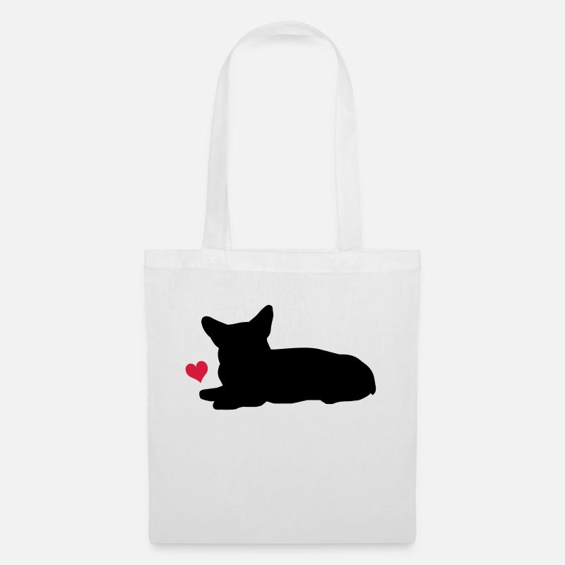 Corgi - Sac en tissu - blanc