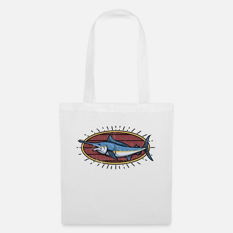 Fisch Illustration - Stoffbeutel - Weiß