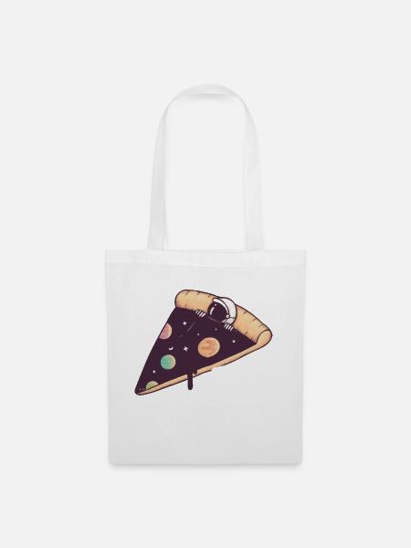Pizza Astronaut - Stoffbeutel - Weiß