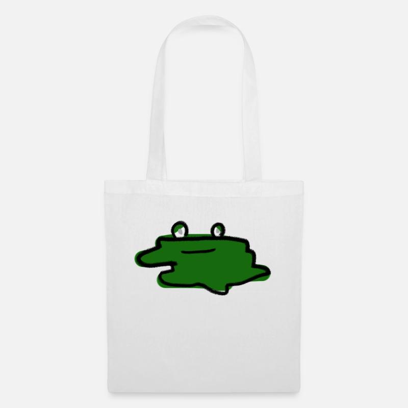 Flat frog - Tote Bag - white