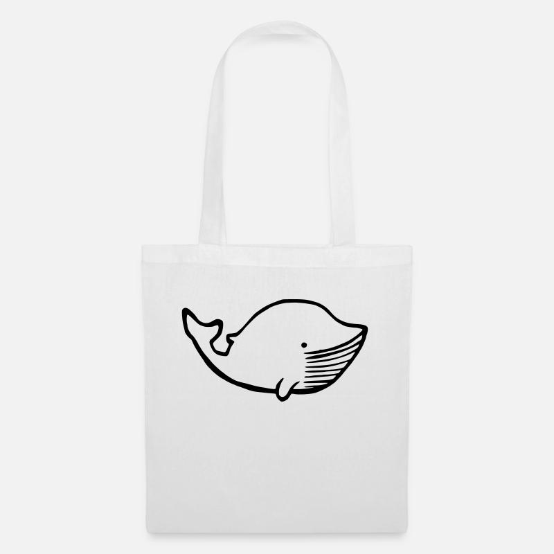whale - Tote Bag - white