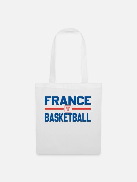 Frankreich Basketball - Stoffbeutel - Weiß