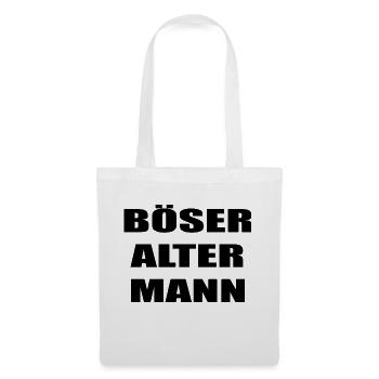 Böser Alter Mann - Stoffbeutel - Weiß - Vorne