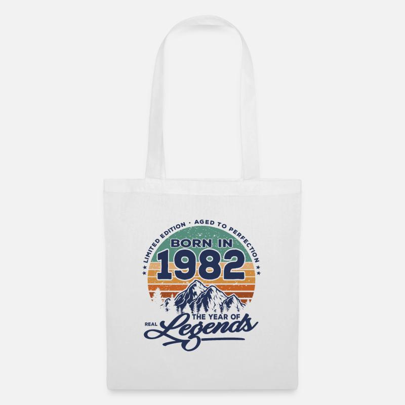 Legenden werden 1982 geboren - Stoffbeutel - Weiß