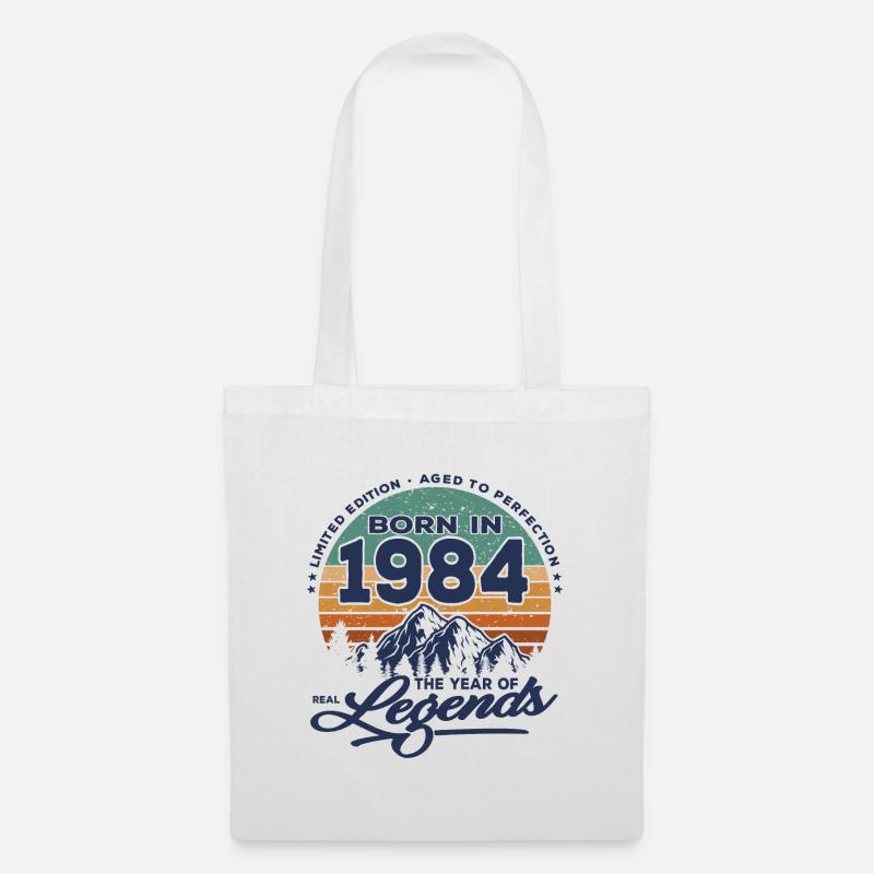 Legenden werden 1984 geboren - Stoffbeutel - Weiß