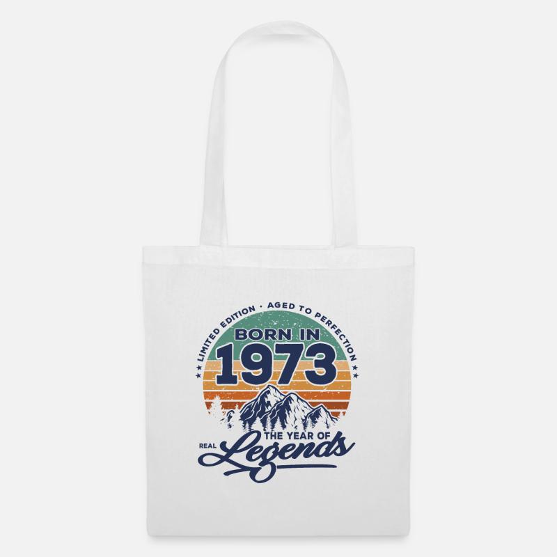 Legenden werden 1973 geboren - Stoffbeutel - Weiß