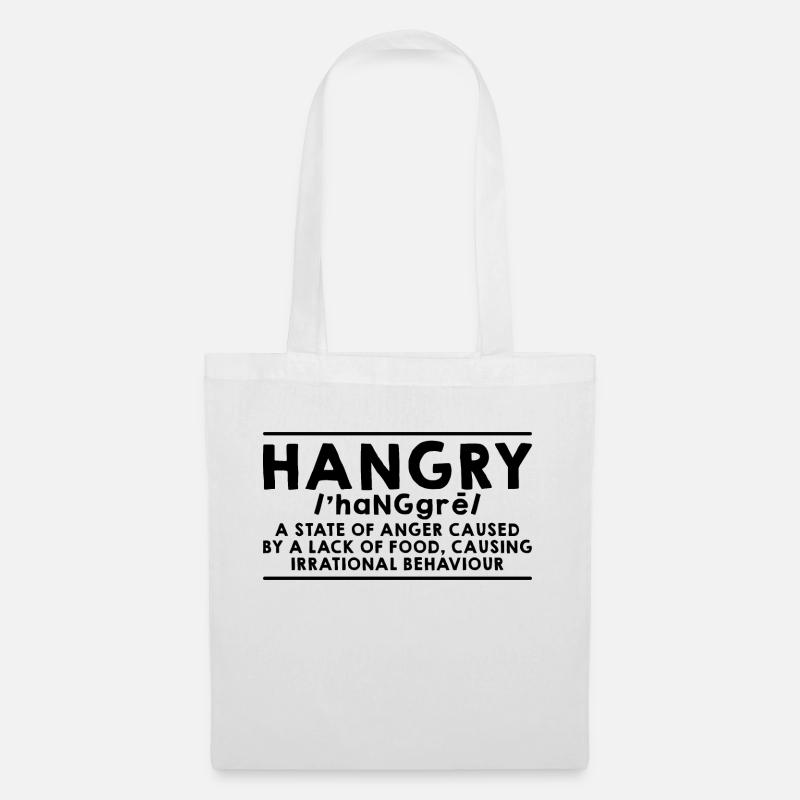 Hangry Definition 4 - Tote Bag - white