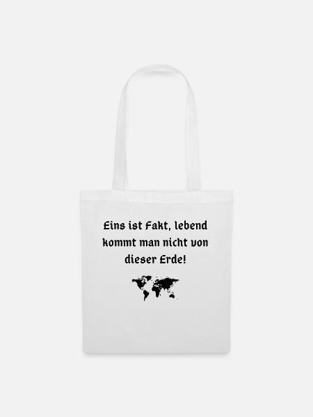 lebend von der erde - Stoffbeutel - Weiß