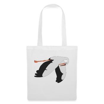 cigogne - Sac en tissu - blanc - Devant